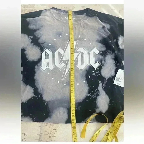 🆕AC /DC Graphic Tie-Dye Long Sleeve Women’s Size 0X Plus Size Forever 21 NWT - Picture 5 of 5